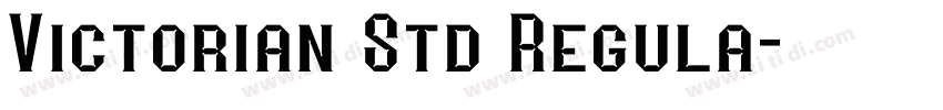 Victorian Std Regula字体转换